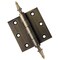 Embassy 3 x 3 Solid Brass Hinge, Antique Brass Finish with Steeple Tips 3030US5S-1 - alternate 1